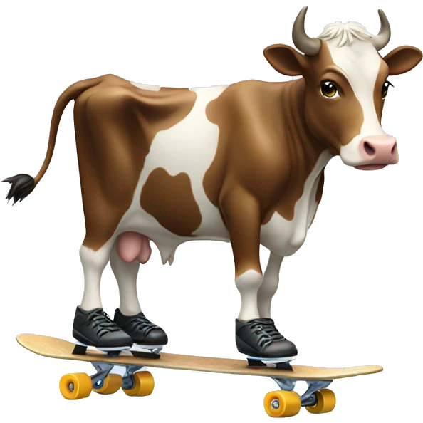 cow figure skating emoji