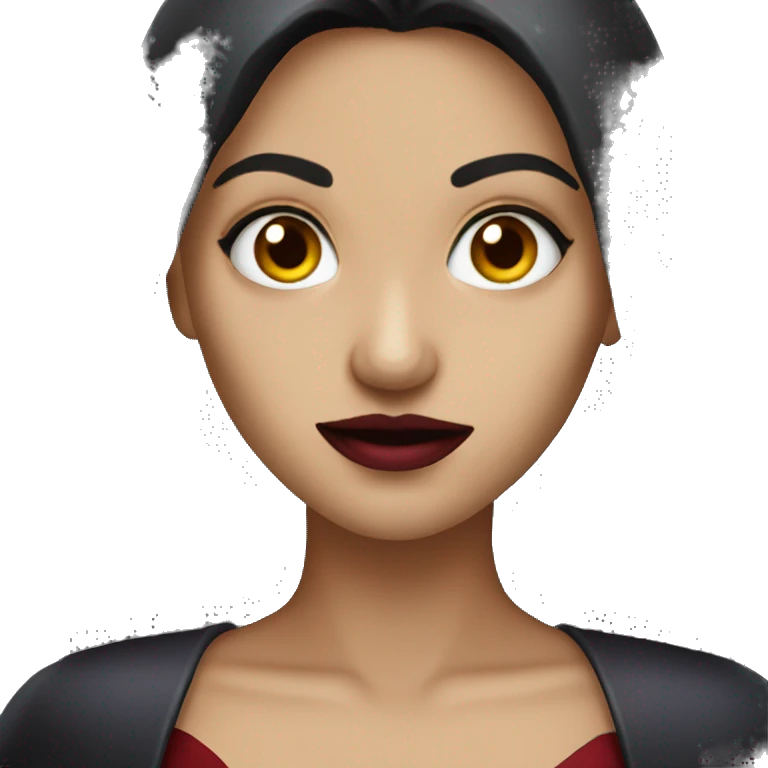 brunette vampire emoji
