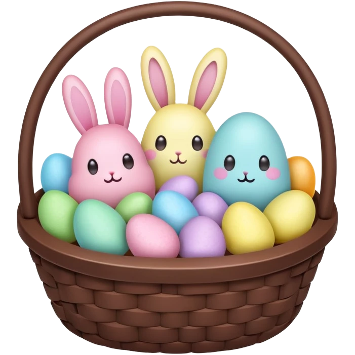  peeps marshmallow easter candy basket kawaii chocolate bunny jelly bean eggs emoji