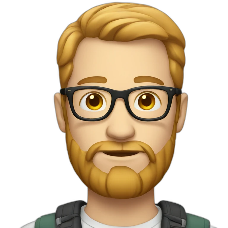 white man hipster emoji