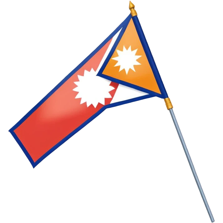 Nepal flag like orange colour flag emoji