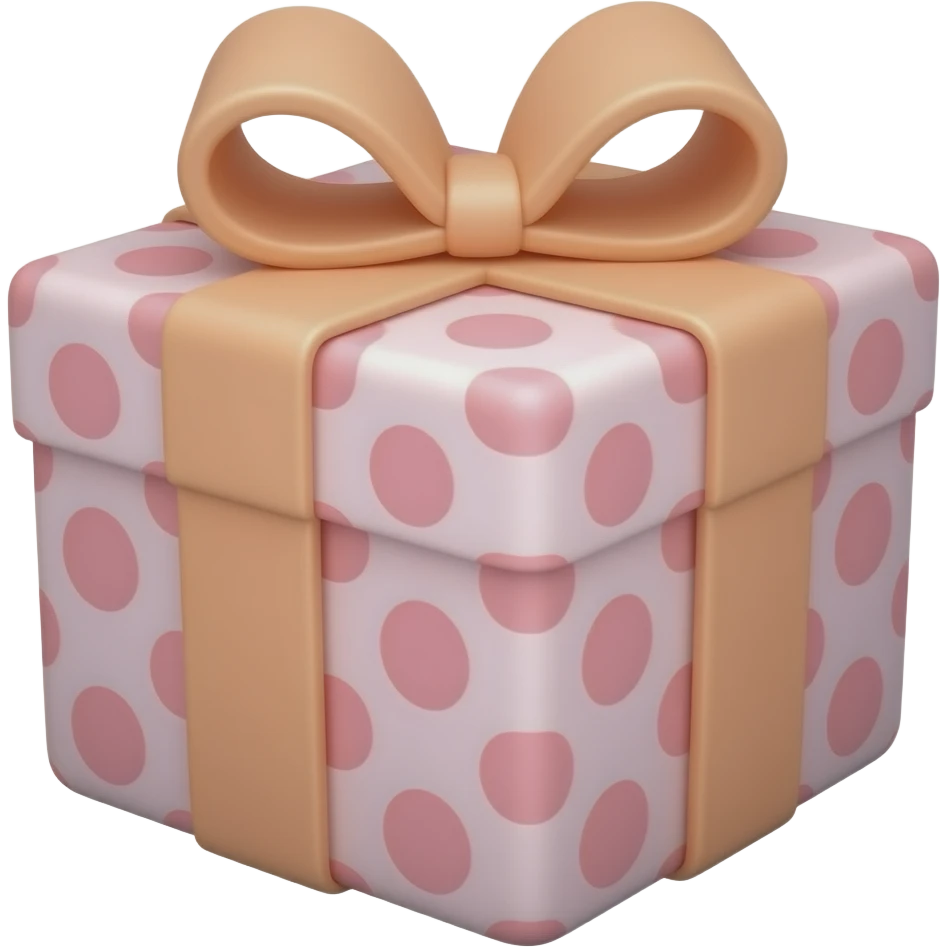 gift box pink color emoji