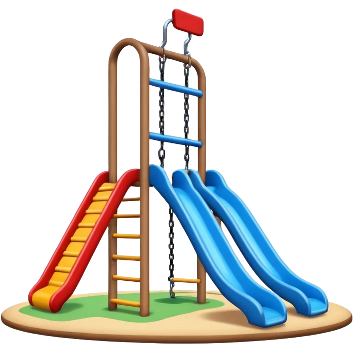 a playground with sports equipment emoji