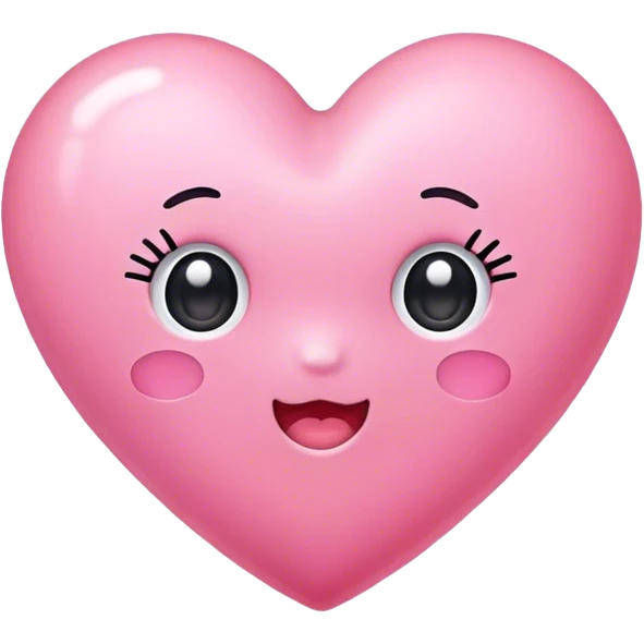 pink heart kawaii emoji