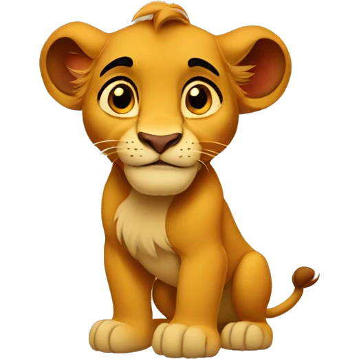 simba disney emoji