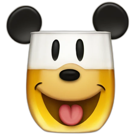 Mickey avec biere emoji