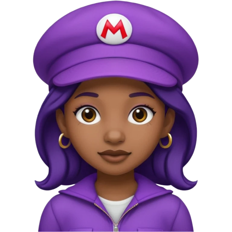purple mario black girl emoji