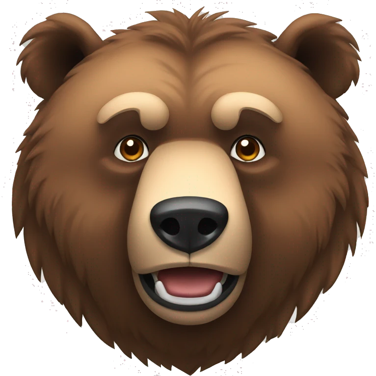 Big Strong grizzly bear emoji