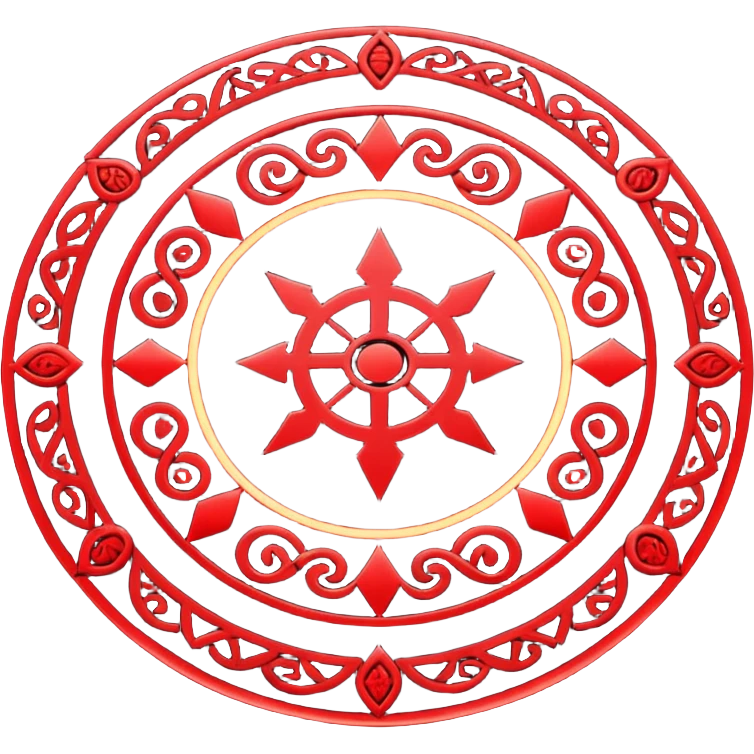 Ritual Circle – Glowing red symbols on the ground
 emoji