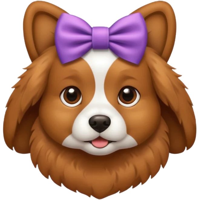 perro con lazo emoji