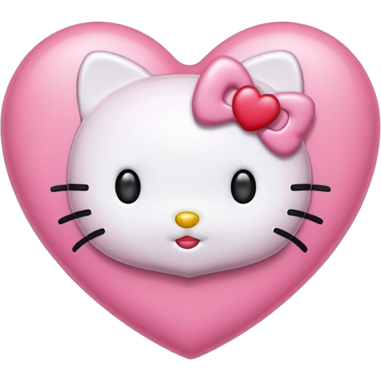 hello kitty heart emoji