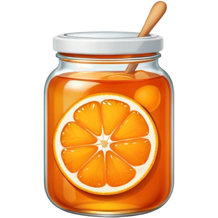 orange fruit with marmalade jar emoji