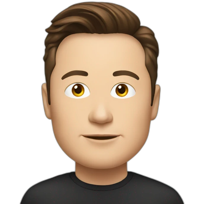 elon musk on computer emoji