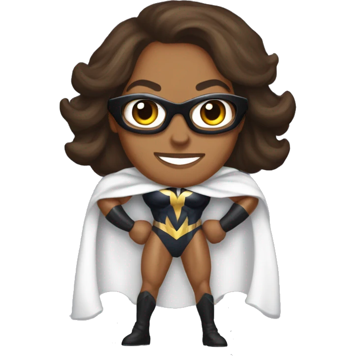kamala harris superhero big muscles cape emoji