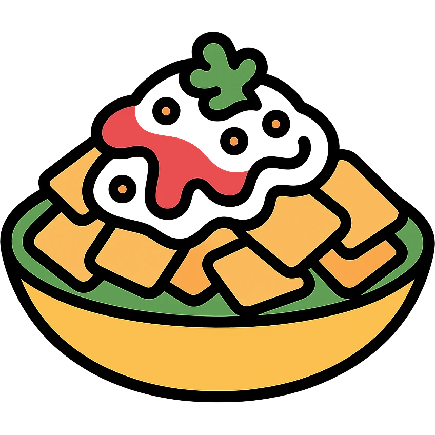 chaat papdi, Indian food emoji