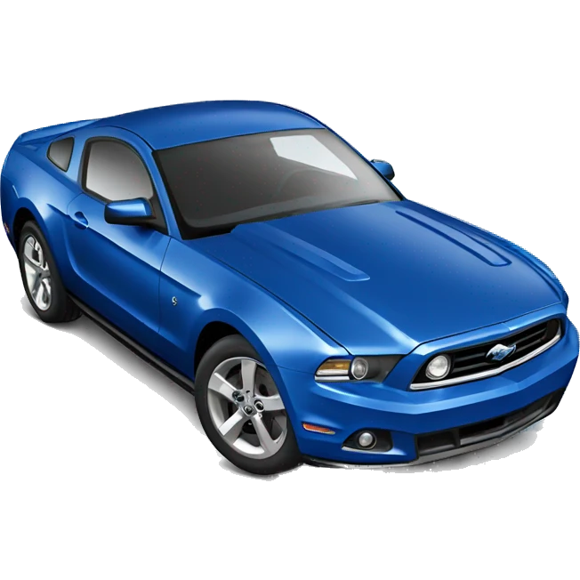 blue 2012 ford mustang  emoji