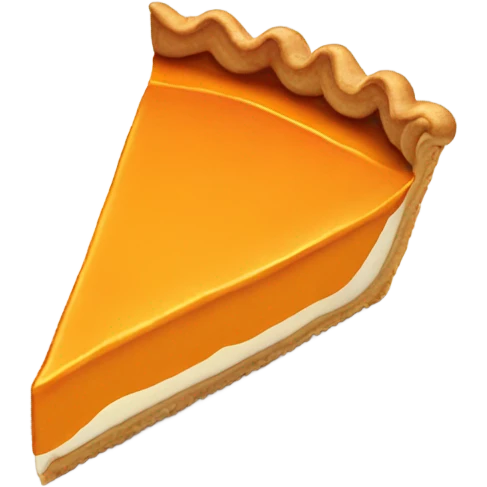 pumpkin pie with a cute face emoji