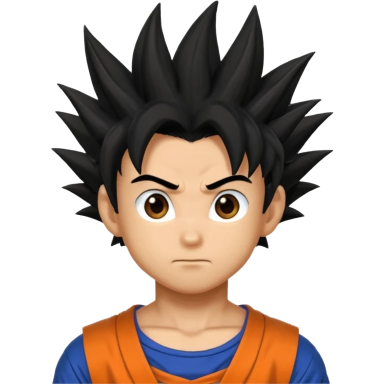 a boy in dragon ball style emoji