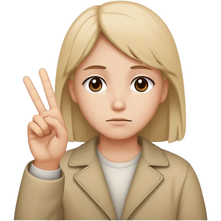 😔✌🏻 emoji