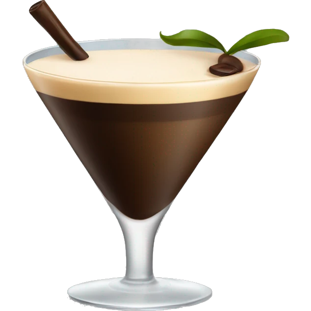 Espresso martini in a glass emoji