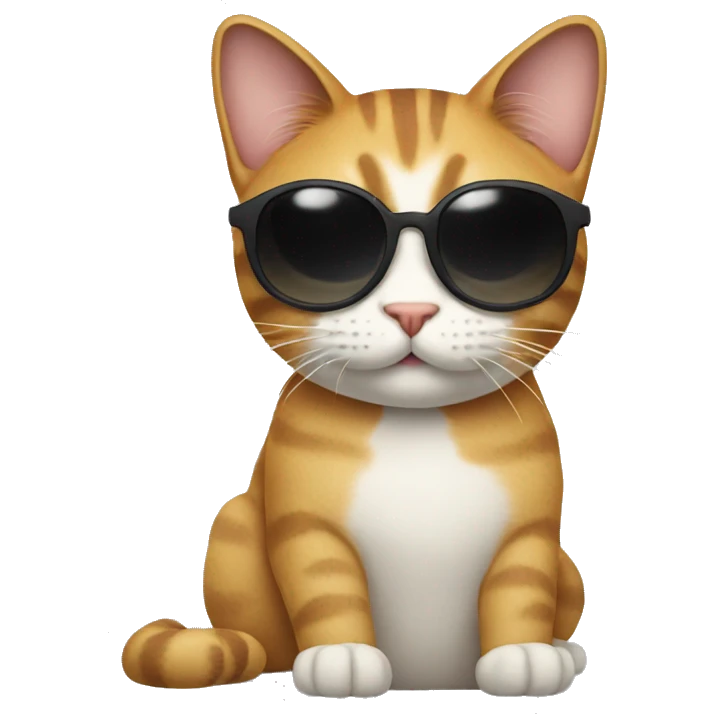 Cat with sunglasses emoji