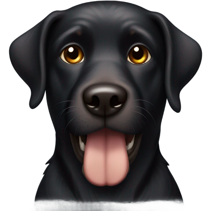 Black dog emoji