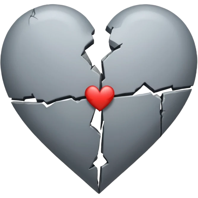 broken heart sticked together (divorce) emoji