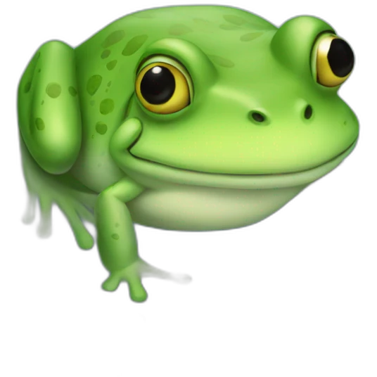 Frog in pond  emoji