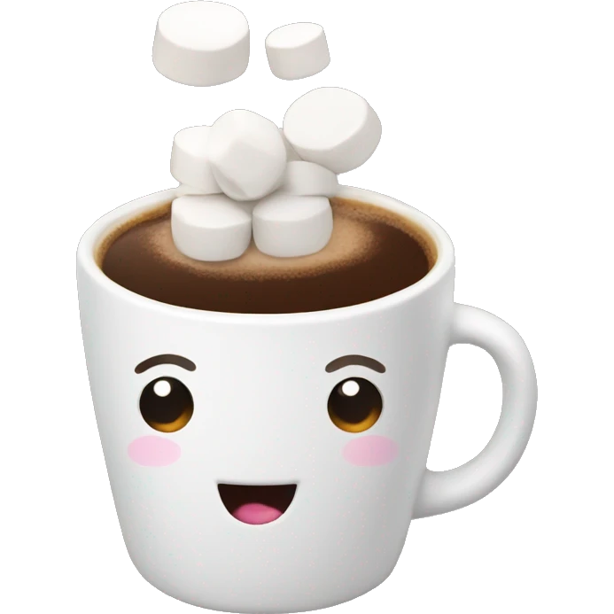 Coffe with marshmallows emoji