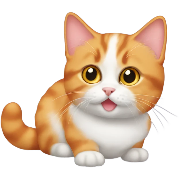 Orange munchkin cat emoji