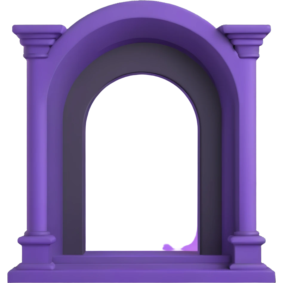 purple portal with black frames, Minecraft style emoji