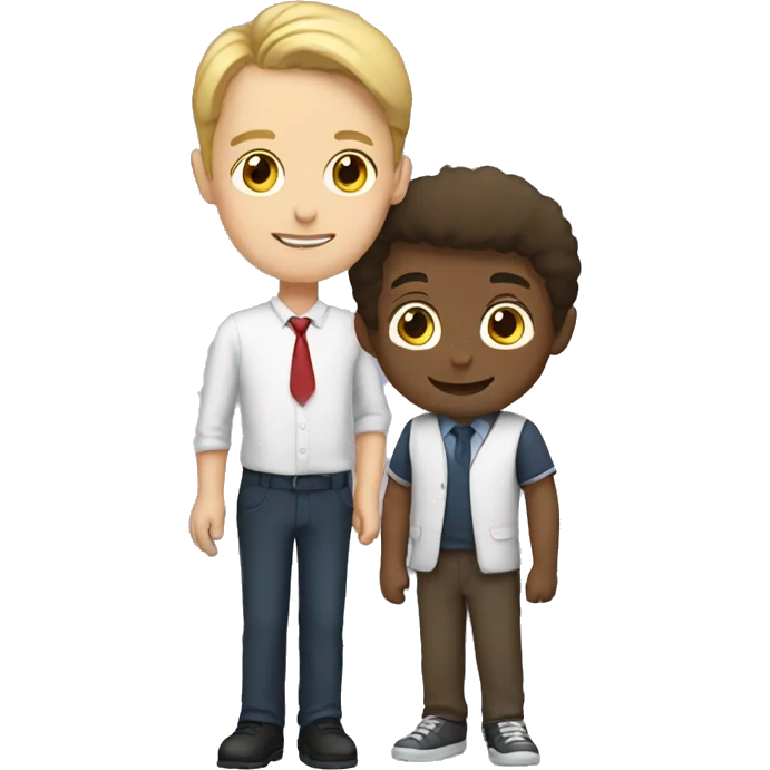 Boy and teacher emoji