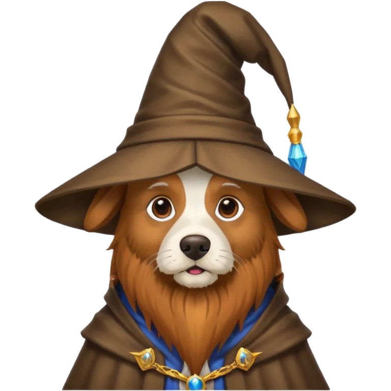 Dog wizard emoji