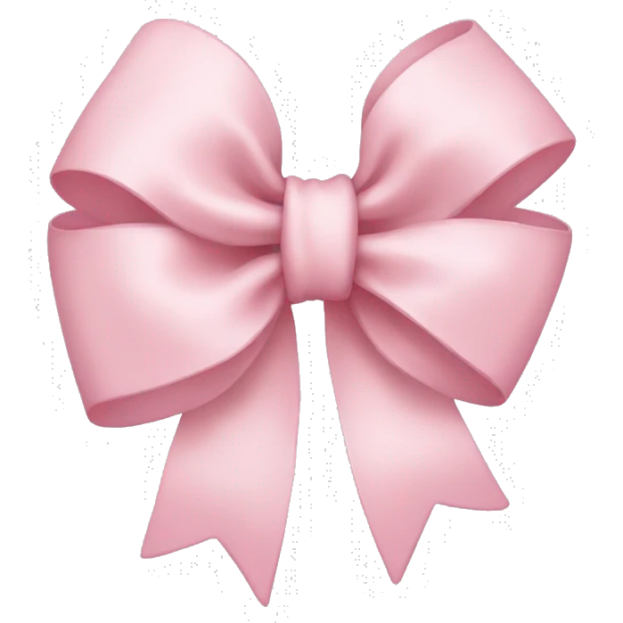 light pink bow emoji