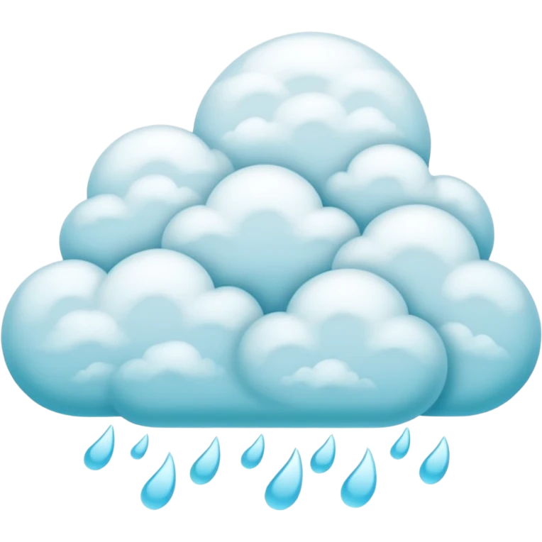 núvem japonesas ciano emoji