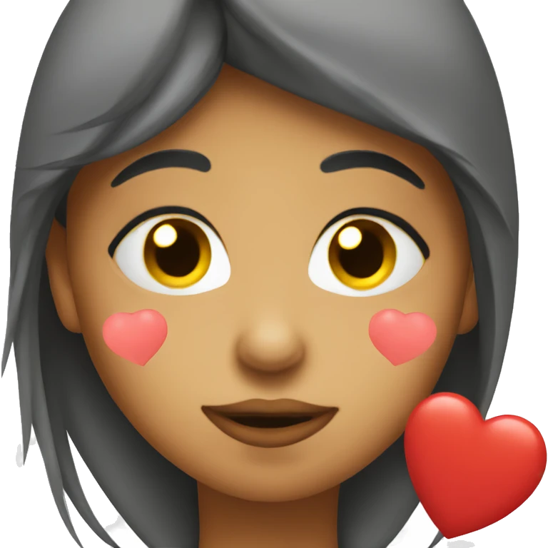 Kissy face with hearts emoji