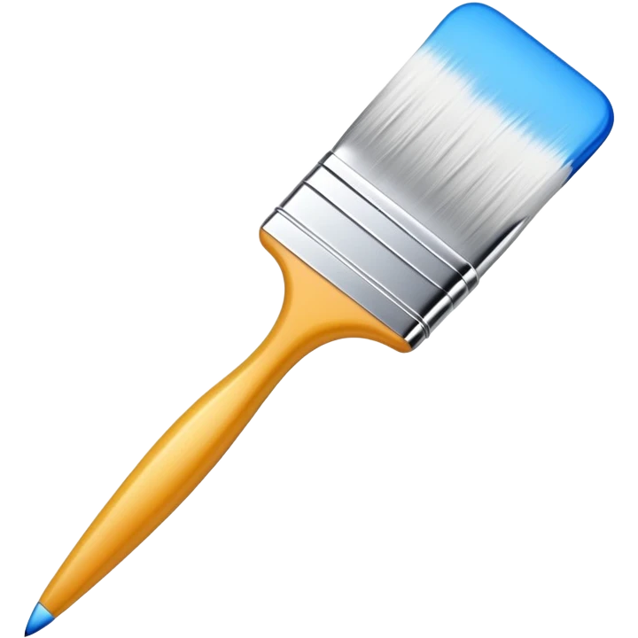 digital paintbrush hovering above a smooth vector curve emoji