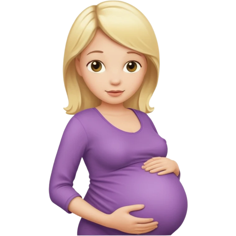 pregnant blonde woman  emoji