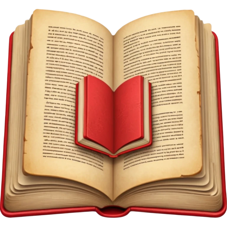 open book with completely red pages emoji