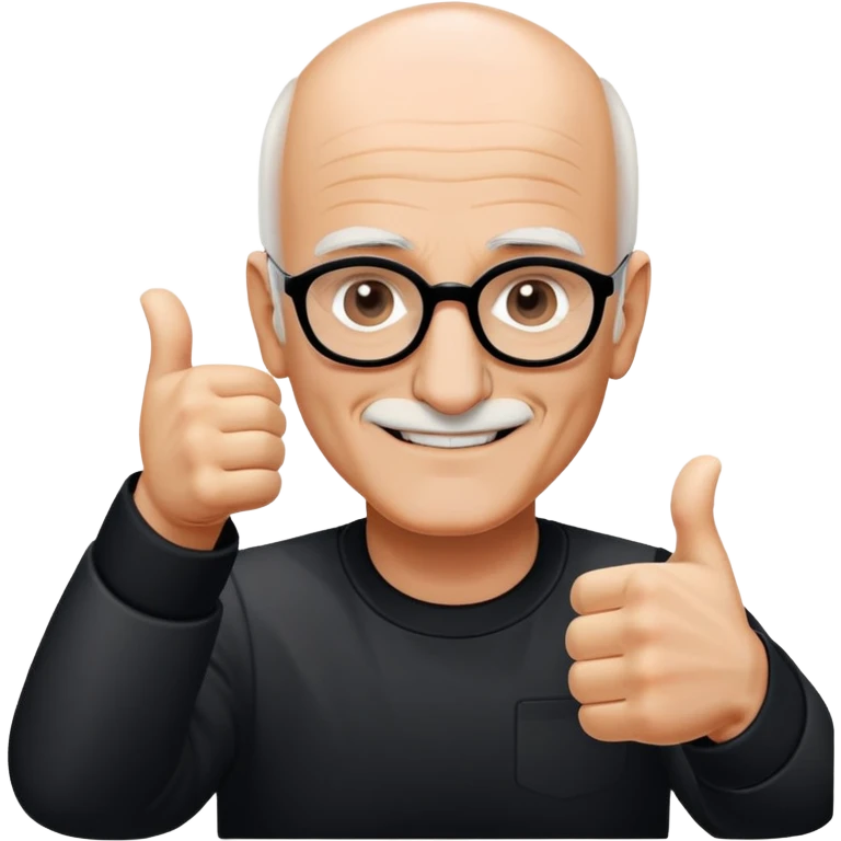 Ludovico Einaudi looking happy with thumbs up emoji