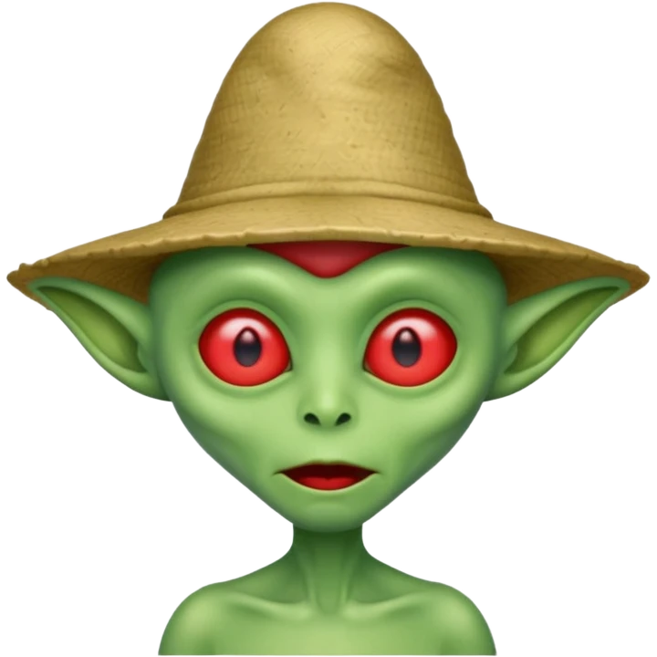 Drunk alien  emoji