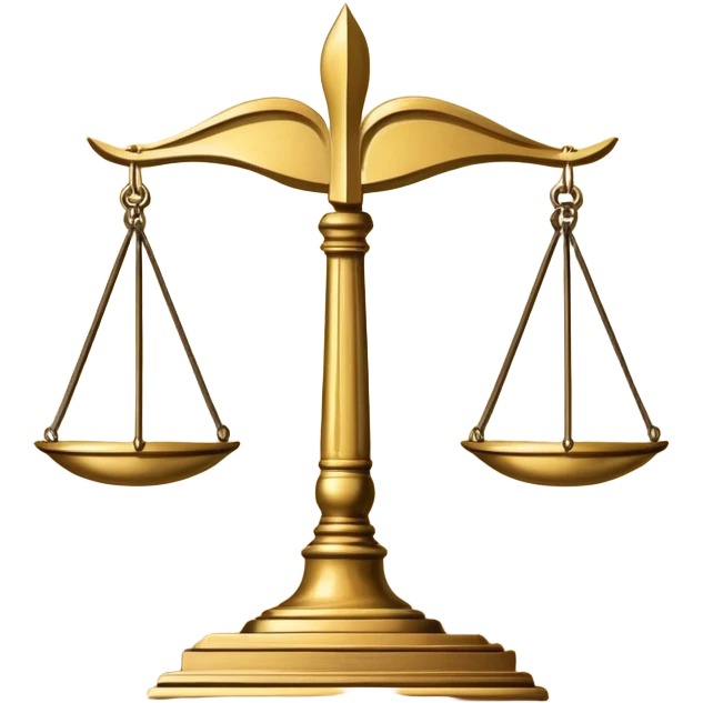 law textbook, thick book with scales of justice on the cover emoji
