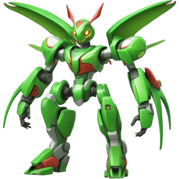 Mechanical Flygon-Medabot-Mecha full body emoji