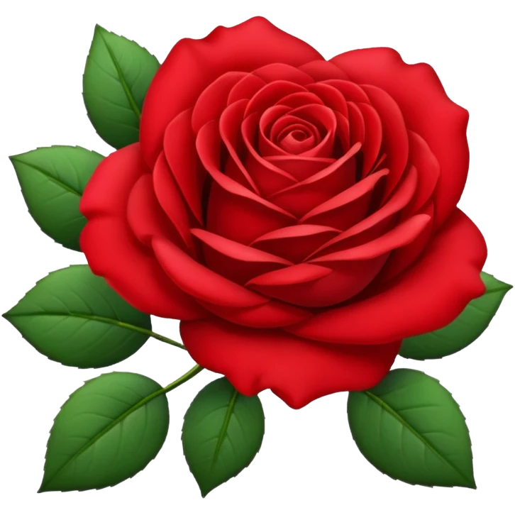 Red rose emoji