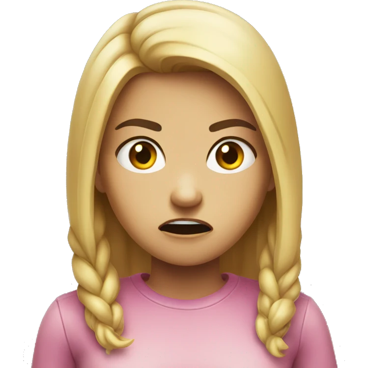 Angry girl emoji