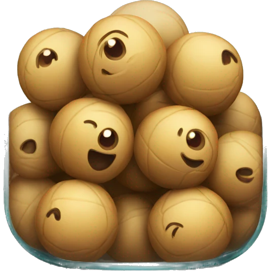 Balls is a glass jar emoji