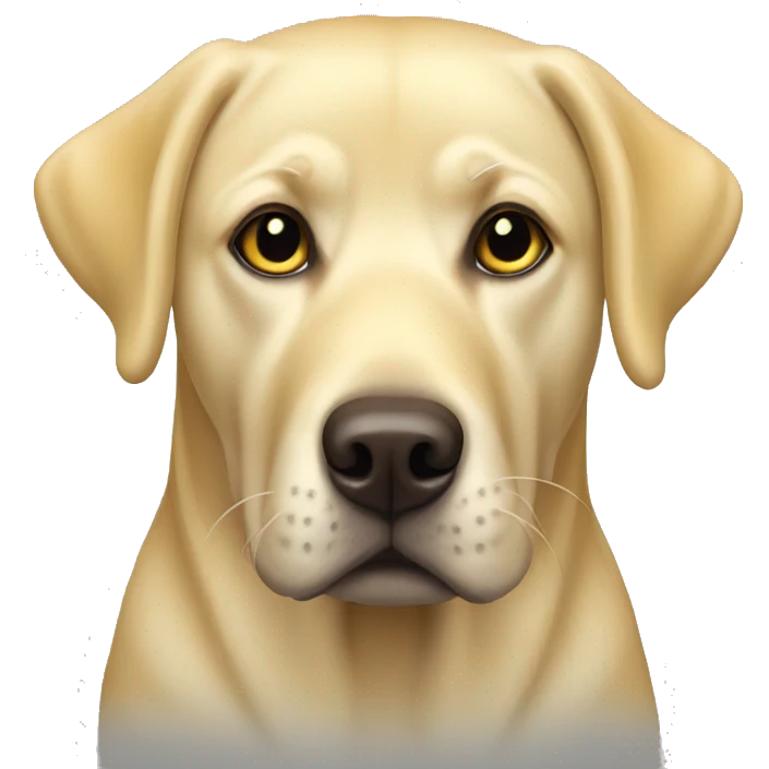 Yellow Labrador full body emoji