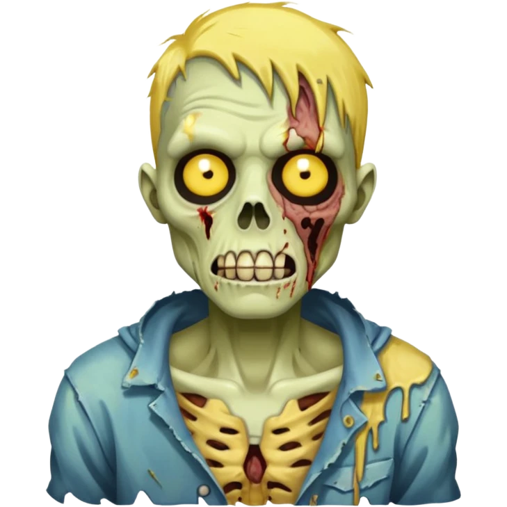 yellow zombie emoji