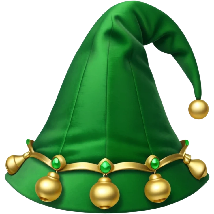 green jester hat emoji