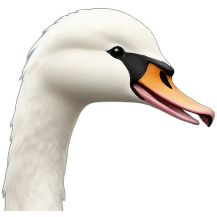 swan smiles teeth emoji